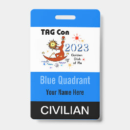 LABEL Con 2023 - Blue Quadrant - Civilian Badge