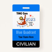LABEL Con 2023 - Blue Quadrant - Civilian Badge (Voorkant)
