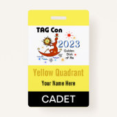 LABEL Con 2023 - Geel kwadrant - Kadetbadge Badge (Voorkant)