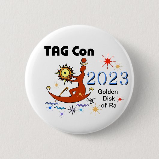 LABEL Con 2023 - Golden Disk of Ra Button (Voorkant)