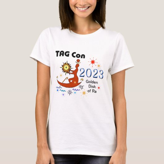 LABEL Con 2023 Golden Disk of Ra Convention T-Shir T-shirt (Voorkant)