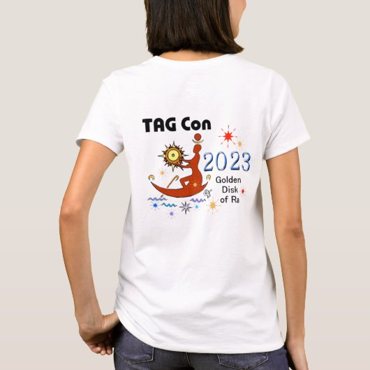 LABEL Con 2023 Golden Disk of Ra Convention T-Shir T-shirt (Achterkant)
