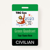 LABEL Con 2023 - Groen kwadrant - Civiele badge (Achterkant)