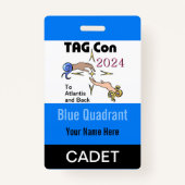 LABEL CON 2024 - Blauw kwadrant - Cadet Badge (Voorkant)