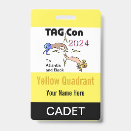 LABEL CON 2024 - Geel kwadrant - Cadet Badge