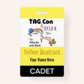 LABEL CON 2024 - Geel kwadrant - Cadet Badge (Voorkant)