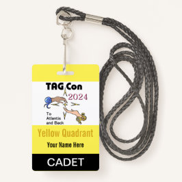 LABEL CON 2024 - Geel kwadrant - Cadet Badge