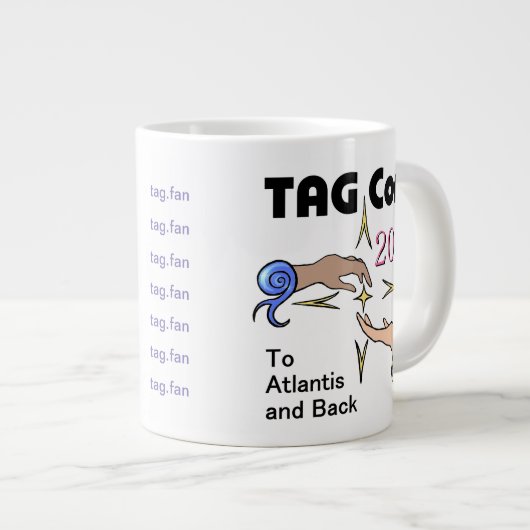 LABEL CON 2024 Naar Atlantis en Terug - Jumbo Mok (Voorkant rechts)