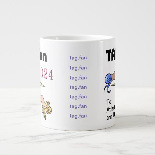 LABEL CON 2024 Naar Atlantis en Terug - Jumbo Mok (Voorkant)