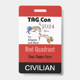 LABEL CON 2024 - Rood kwadrant - Burgerbadge Badge