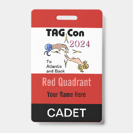 LABEL CON 2024 - Rood kwadrant - Cadet Badge