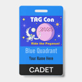 LABEL CON 2025 - Blauw Kwadrant - Cadet Badge (Back)