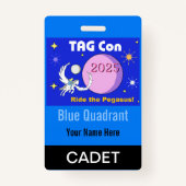 LABEL CON 2025 - Blauw Kwadrant - Cadet Badge (Voorkant)