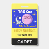LABEL CON 2025 - Geel Kwadrant - Cadet Badge (Back)