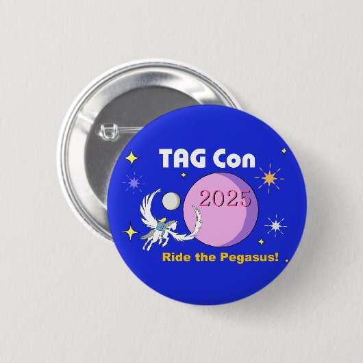 LABEL Con 2025 Rijd met de Pegasus Button (Voorkant /achterkant)