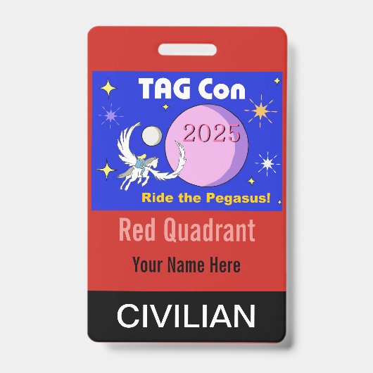 LABEL Con 2025 - Rode Kwadrant - Burgerbadge Badge (Front)