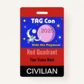 LABEL Con 2025 - Rode Kwadrant - Burgerbadge Badge (Voorkant)