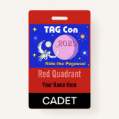 LABEL Con 2025 - Rode Kwadrant - Cadet Badge (Voorkant)