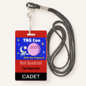 LABEL Con 2025 - Rode Kwadrant - Cadet Badge (Achterkant met draagriem)
