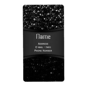 Label Crystal Bling Strass