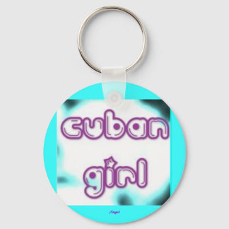 Label Cuban Girl Sleutelhanger