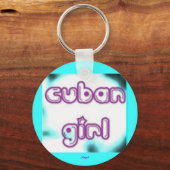 Label Cuban Girl Sleutelhanger (Voorkant)