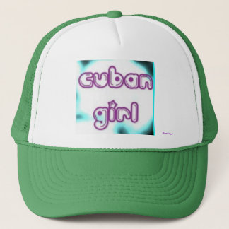 Label Cuban Girl Trucker Pet