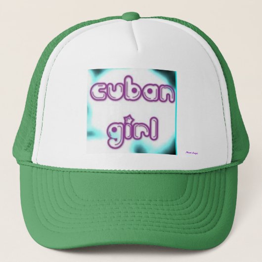 Label Cuban Girl Trucker Pet (Voorkant)