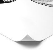  Label Cute Dachshund met Glasses Poste Poster (Hoek)