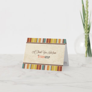 LABEL Dank u Opmerking Bedankkaart