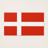 Label Deense vlag Visitekaartje (Voorkant)