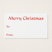 Label Deense vlag Visitekaartje (Achterkant)