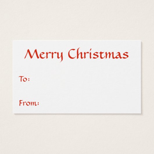 Label Deense vlag Visitekaartje (Achterkant)