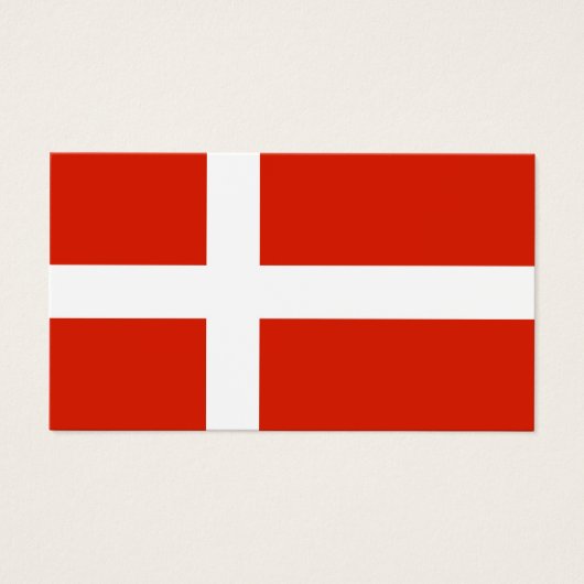 Label Deense vlag Visitekaartjes (Voorkant)