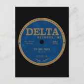 label Delta Records Briefkaart (Voorkant)