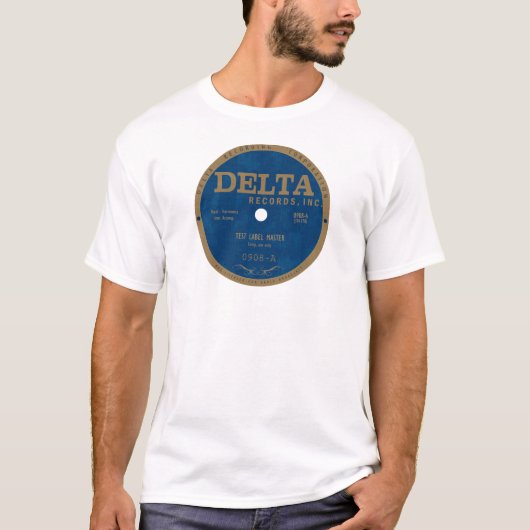 label Delta Records T-shirt (Voorkant)