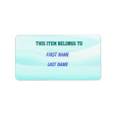 Label "Dit object behoort tot" (Voorkant)