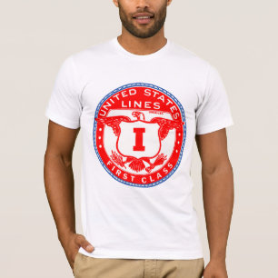 Label eerste klasse Verenigde Staten T-shirt
