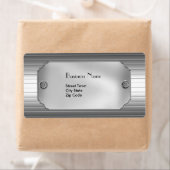 Label Elegant Business Metal Chrome (Insitu)