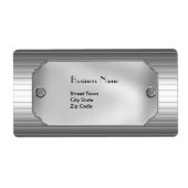 Label Elegant Business Metal Chrome (Voorkant)