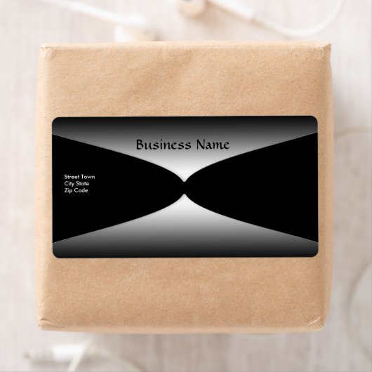 Label Elegant Grijs Zilver Zwart (Insitu)