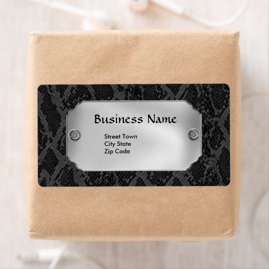 Label Elegant Persoonlijk Zakelijk Lederen Metaal (Insitu)