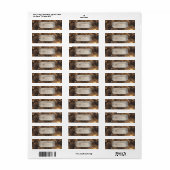 Label Elegant Persoonlijk Zakelijk Roestig Metaal  (Full Sheet)