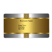 Label Elegant Zilver Goud Jewel (Voorkant)