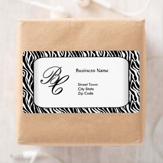 Label Elegant Zwart Zebra Wit Elite (Insitu)