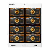 Label Elegante Persoonlijke Naamlabels Stickers gr (Full Sheet)