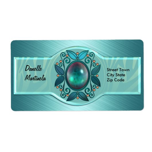 Label Elegante Persoonlijke Naamlabels Stickers gr (Voorkant)