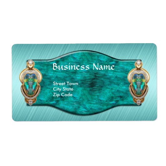 Label Elegante Zakelijke Labels Stickers groot for (Voorkant)