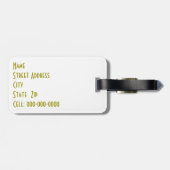 Label Elke pleister op maat van tablet Bagagelabel (Achterkant horizontaal)