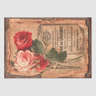 label en illustraties Shabby Chic Tissuepapier